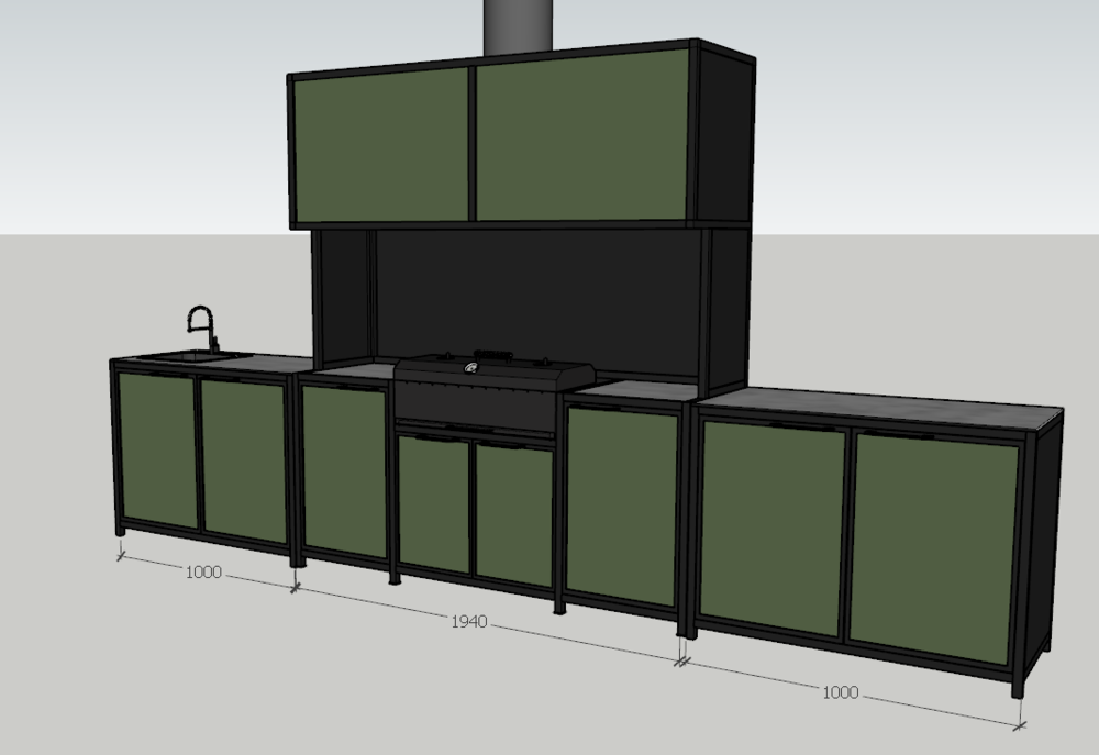 Барбекю кухня "МЕРЛОТ"