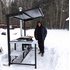 Беседка с мангалом, печью и крышкой барбекю "Дипломат-3"