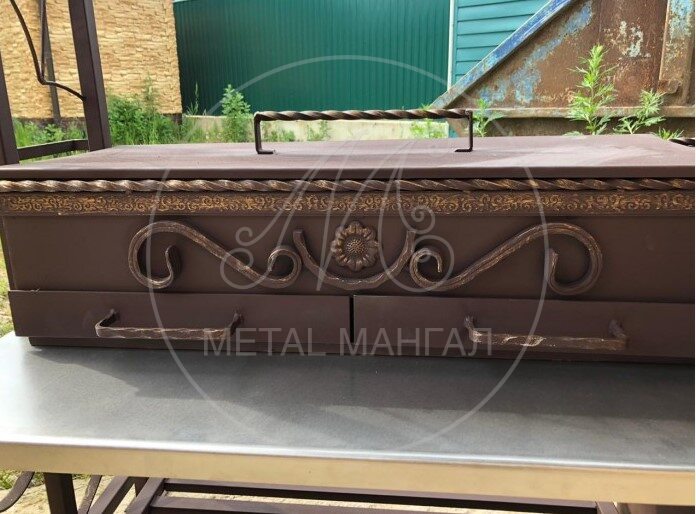 Мангал "Шеф-повар Паук" коричневый