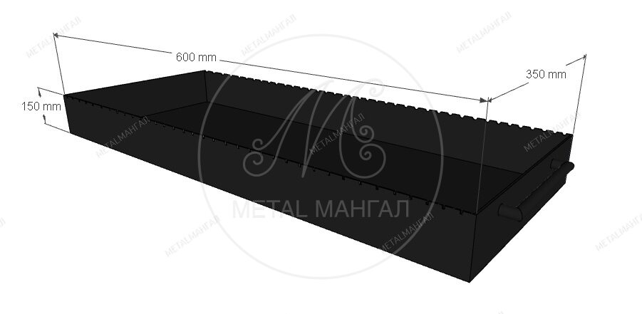 Жаровня  600 х 350 х 150
