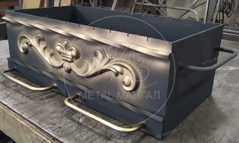 Жаровня с ящиком  600 х 300 х 210