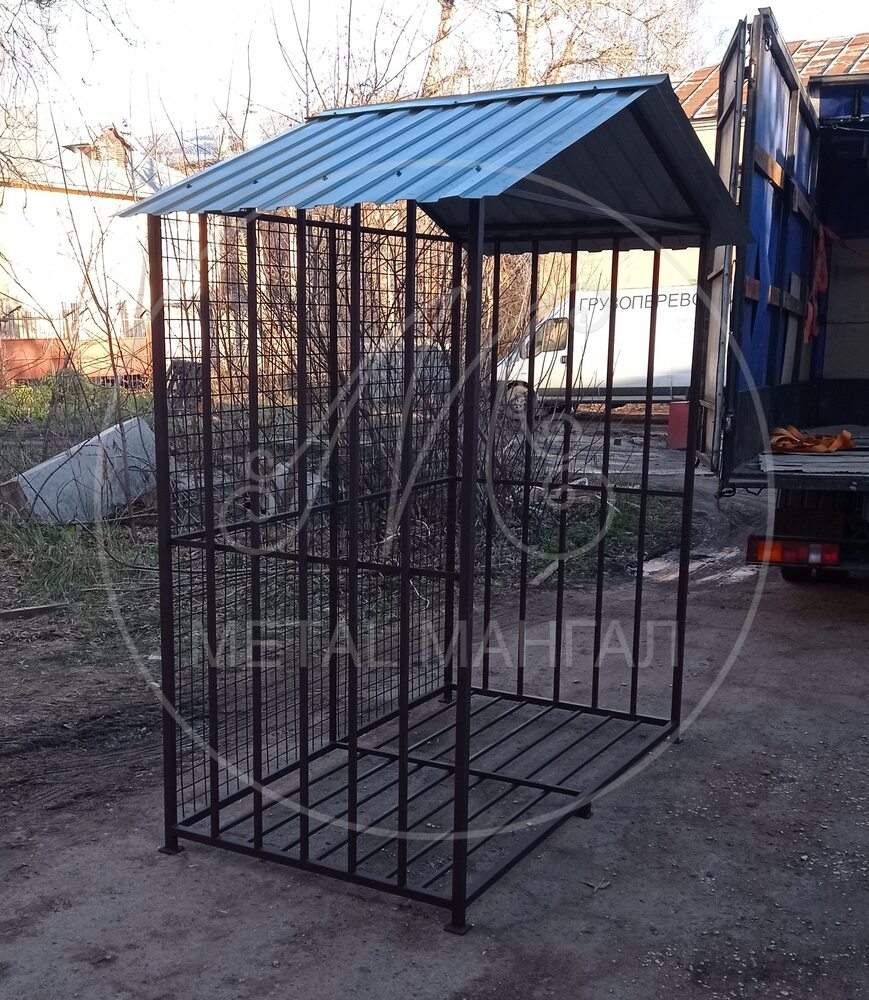 Дровница из металла ДП-1 200 х 125 х 235 объем 4,5 м3