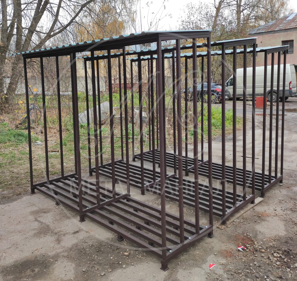 Дровник  270 х 80 х 210 объем 4.3 куб