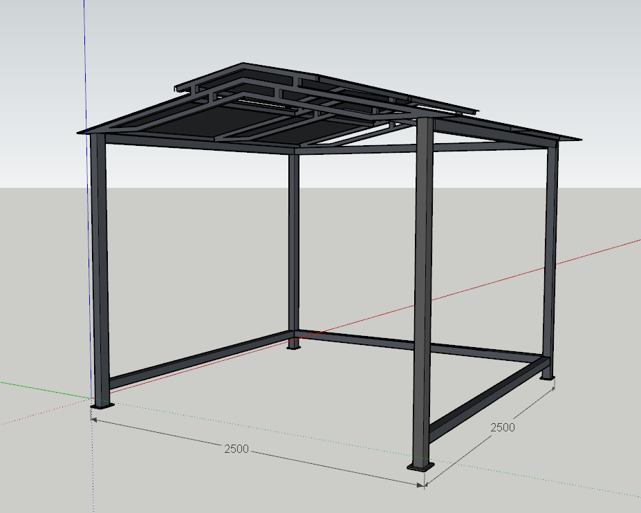 Навес 2500 х 2500 "БИГ"