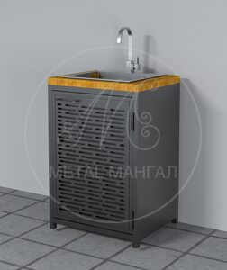 Модуль с мойкой и резным фасадом 60х50х90 см (тумба)