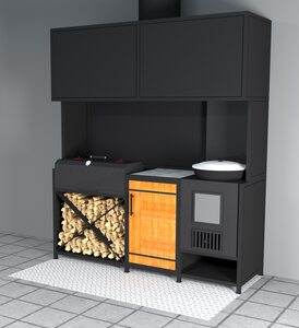 Мангал и печка под казан "БАШ"