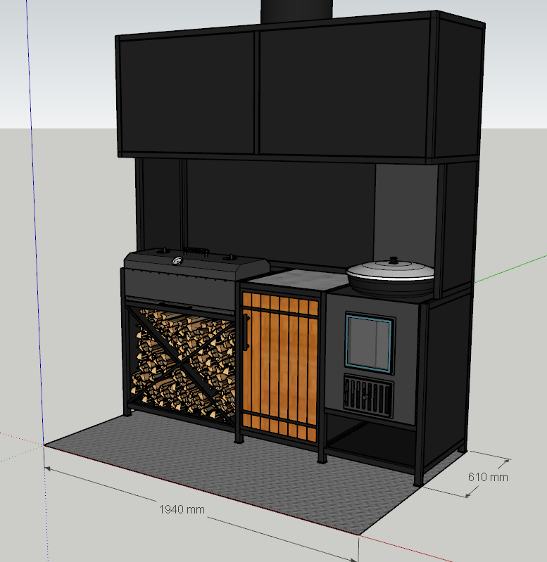 Мангал и печка под казан "БАШ"