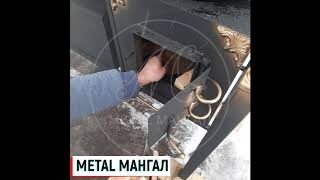 Мангал с крышей и печью Престиж. Ввод печки в эксплуатацию и установка адаптера диаметром 320 мм.