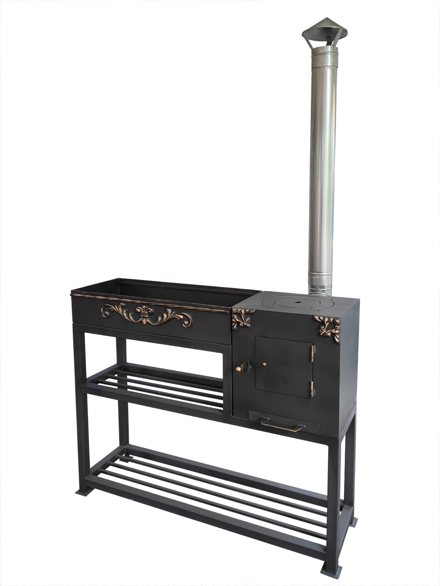 Купить мангал с печкой под казан "ММ-2" Доставка по Москве и МО I ...